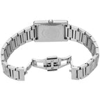 Emporio Armani Genni AR11625 32mm Women's Quartz Watch – White Mother-of-Pearl Crystal-Set & Silver Stainless Steel Bracelet