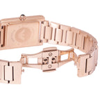 Emporio Armani Genni AR11641 32mm Women's Quartz Watch – Emerald Green Crystal-Set & Rose Gold Stainless Steel Bracelet