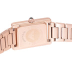 Emporio Armani Genni AR11641 32mm Women's Quartz Watch – Emerald Green Crystal-Set & Rose Gold Stainless Steel Bracelet