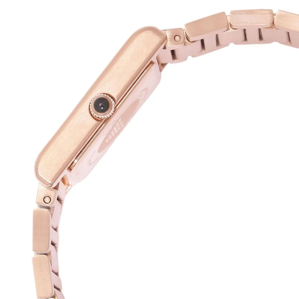Emporio Armani Genni AR11641 32mm Women's Quartz Watch – Emerald Green Crystal-Set & Rose Gold Stainless Steel Bracelet