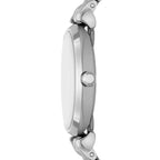 Emporio Armani Gianni T-Bar AR11445 32mm Women's Quartz Watch – Silver Crystal-Set & Silver Stainless Steel Bracelet