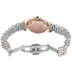 Emporio Armani Gianni T-Bar AR1725 32mm Women's Quartz Watch – Two-Tone Sunray & Two-Tone Silver and Rose Gold Stainless Steel Bracelet