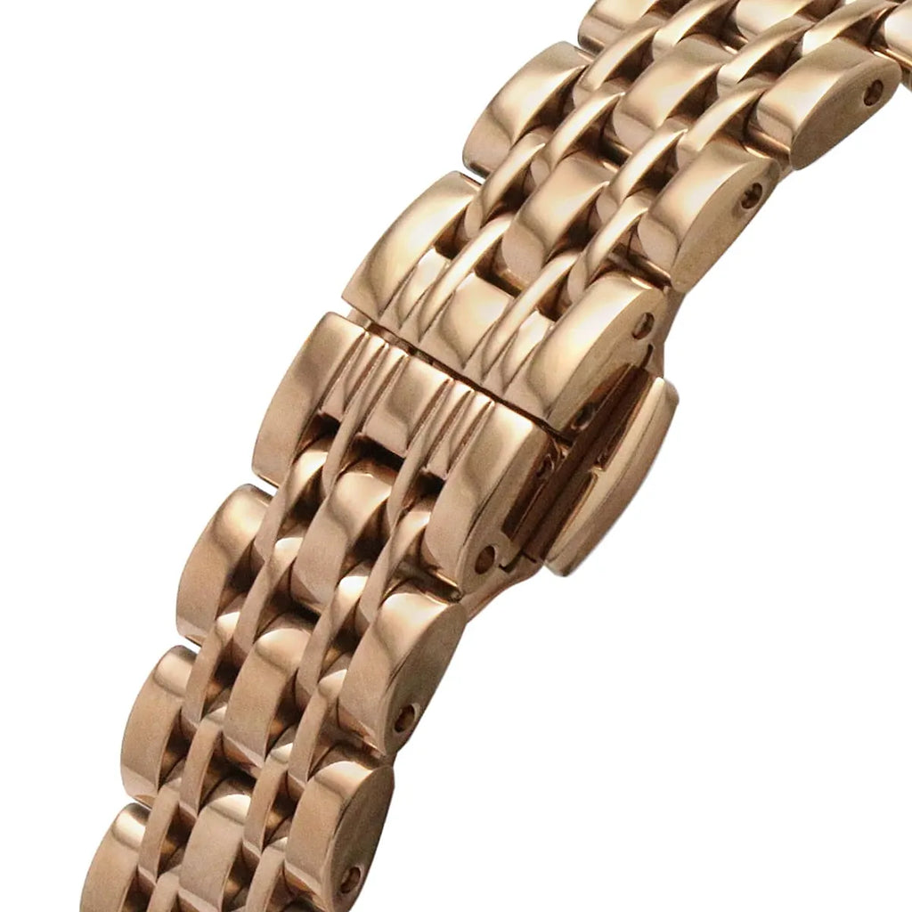 Emporio Armani Gianni T-Bar AR11423 32mm Women's Quartz Watch – Navy Blue & Rose Gold Stainless Steel Bracelet