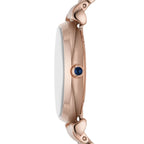 Emporio Armani Gianni T-Bar AR11423 32mm Women's Quartz Watch – Navy Blue & Rose Gold Stainless Steel Bracelet