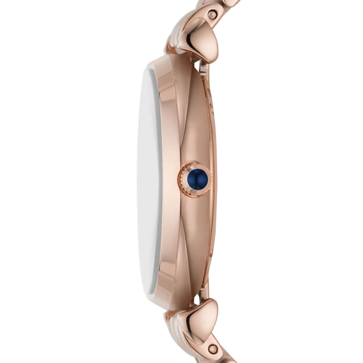 Emporio Armani Gianni T-Bar AR11423 32mm Women's Quartz Watch – Navy Blue & Rose Gold Stainless Steel Bracelet