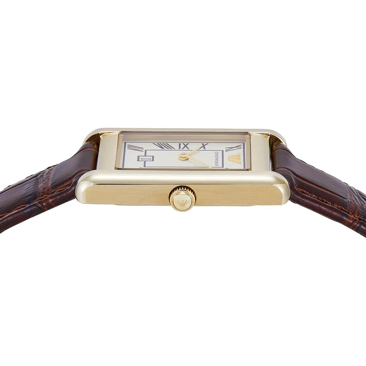 Emporio Armani Gino AR11665 Men's Quartz Watch – Cream & Black Genuine Leather Strap