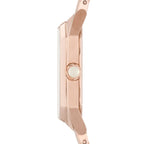 Emporio Armani Gioia AR11147 21mm Women's Quartz Watch – White Mother-of-Pearl & Rose Gold-Tone Stainless Steel Bracelet