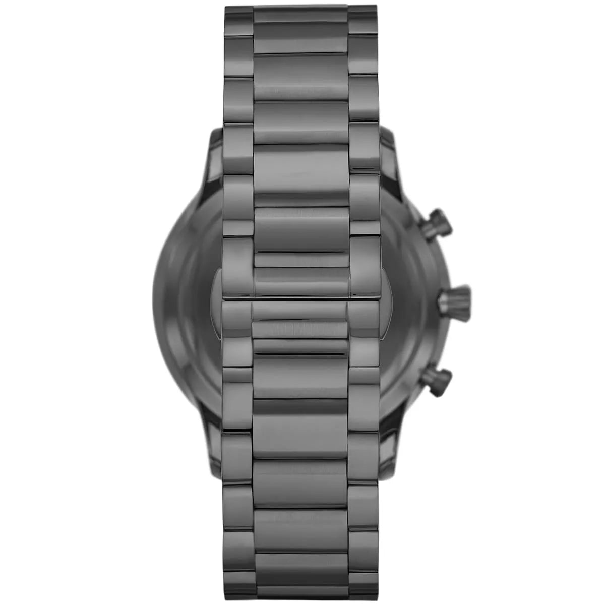 Emporio Armani Giovanni AR11348 43mm Men's Chronograph Watch – Navy Blue Sunray & Navy Blue Genuine Leather Strap