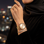Emporio Armani Kappa AR11129 32mm Women's Quartz Watch – Gold Crystal-Set Sunray & Gold Stainless Steel Mesh Bracelet