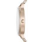 Emporio Armani Kappa AR11129 32mm Women's Quartz Watch – Gold Crystal-Set Sunray & Gold Stainless Steel Mesh Bracelet