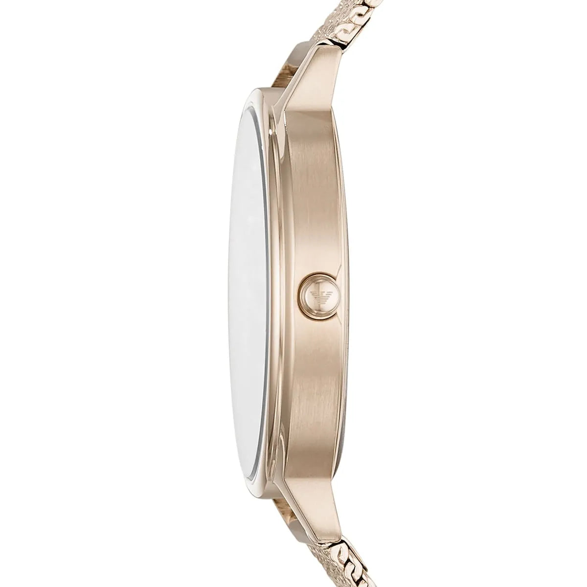 Emporio Armani Kappa AR11129 32mm Women's Quartz Watch – Gold Crystal-Set Sunray & Gold Stainless Steel Mesh Bracelet