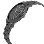 Emporio Armani Luigi AR11155 43mm Men's Quartz Watch – Gunmetal Textured & Gunmetal Stainless Steel Bracelet
