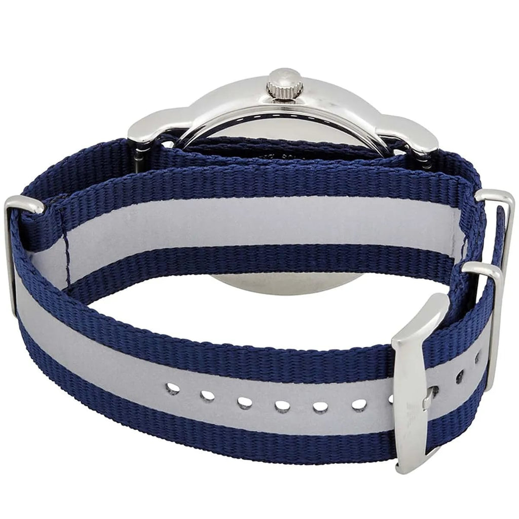 Emporio Armani Luigi AR11212 Men's Quartz Watch – Peach Sunray & Navy Blue Textile Strap