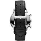 Emporio Armani Luigi AR1733 Men's Chronograph Watch – Black & Black Genuine Leather Strap