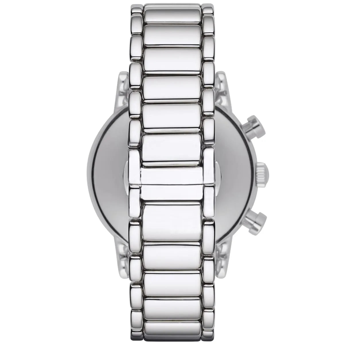 Emporio Armani Luigi AR1853 41mm Men's Chronograph Watch – Black & Silver-Tone Stainless Steel Bracelet