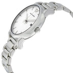 Emporio Armani Luigi AR1854 41mm Men's Quartz Watch – White & Silver-Tone Stainless Steel Bracelet