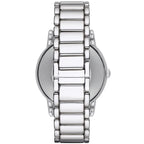 Emporio Armani Luigi AR1854 41mm Men's Quartz Watch – White & Silver-Tone Stainless Steel Bracelet