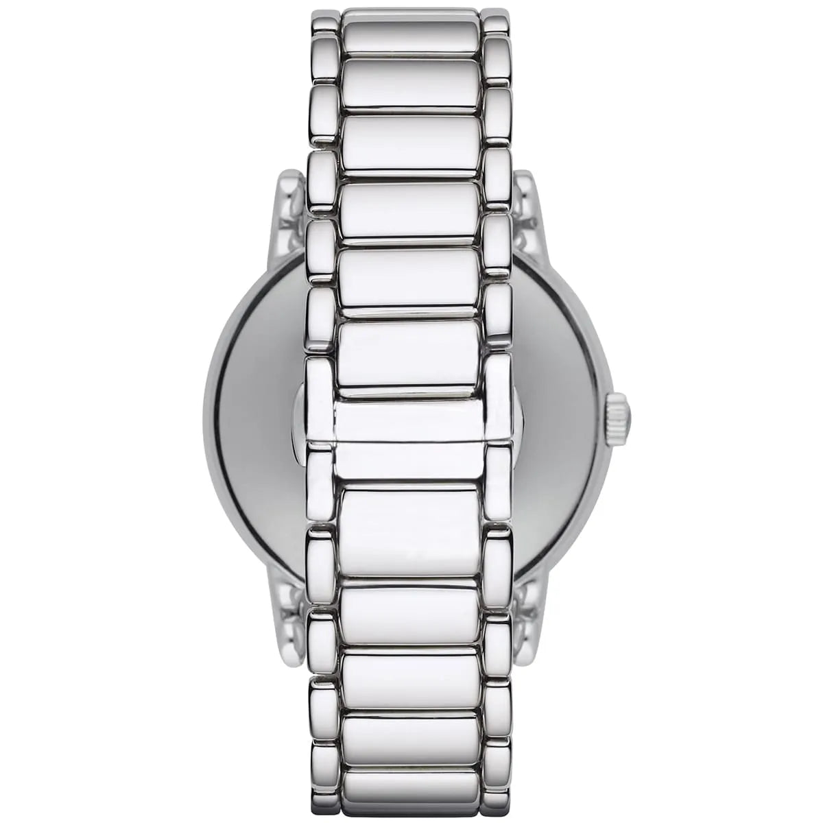 Emporio Armani Luigi AR1854 41mm Men's Quartz Watch – White & Silver-Tone Stainless Steel Bracelet