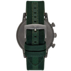 Emporio Armani Luigi AR1950 46mm Men's Chronograph Watch – Green & Green Genuine Leather Strap