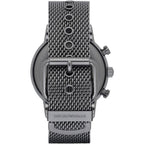 Emporio Armani Luigi AR1979 46mm Men's Chronograph Watch – Gunmetal Sunray & Gunmetal Stainless Steel Mesh Bracelet