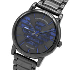 Emporio Armani Luigi AR60029 43mm Men's Automatic Watch – Gunmetal Skeleton & Gunmetal Stainless Steel Bracelet