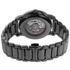Emporio Armani Luigi AR60029 43mm Men's Automatic Watch – Gunmetal Skeleton & Gunmetal Stainless Steel Bracelet