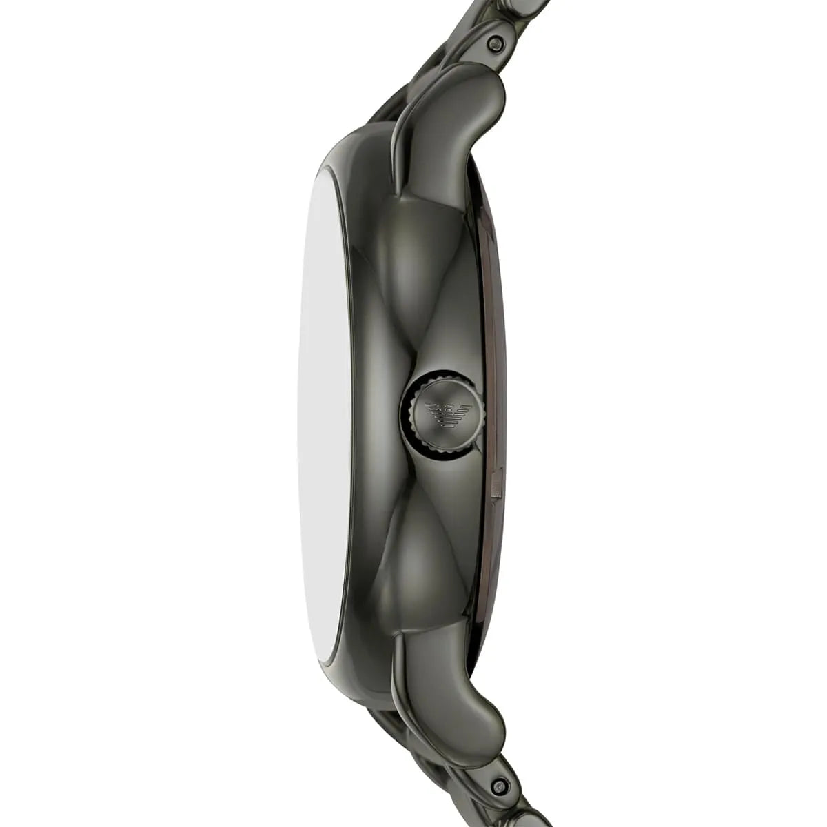 Emporio Armani Luigi AR60029 43mm Men's Automatic Watch – Gunmetal Skeleton & Gunmetal Stainless Steel Bracelet