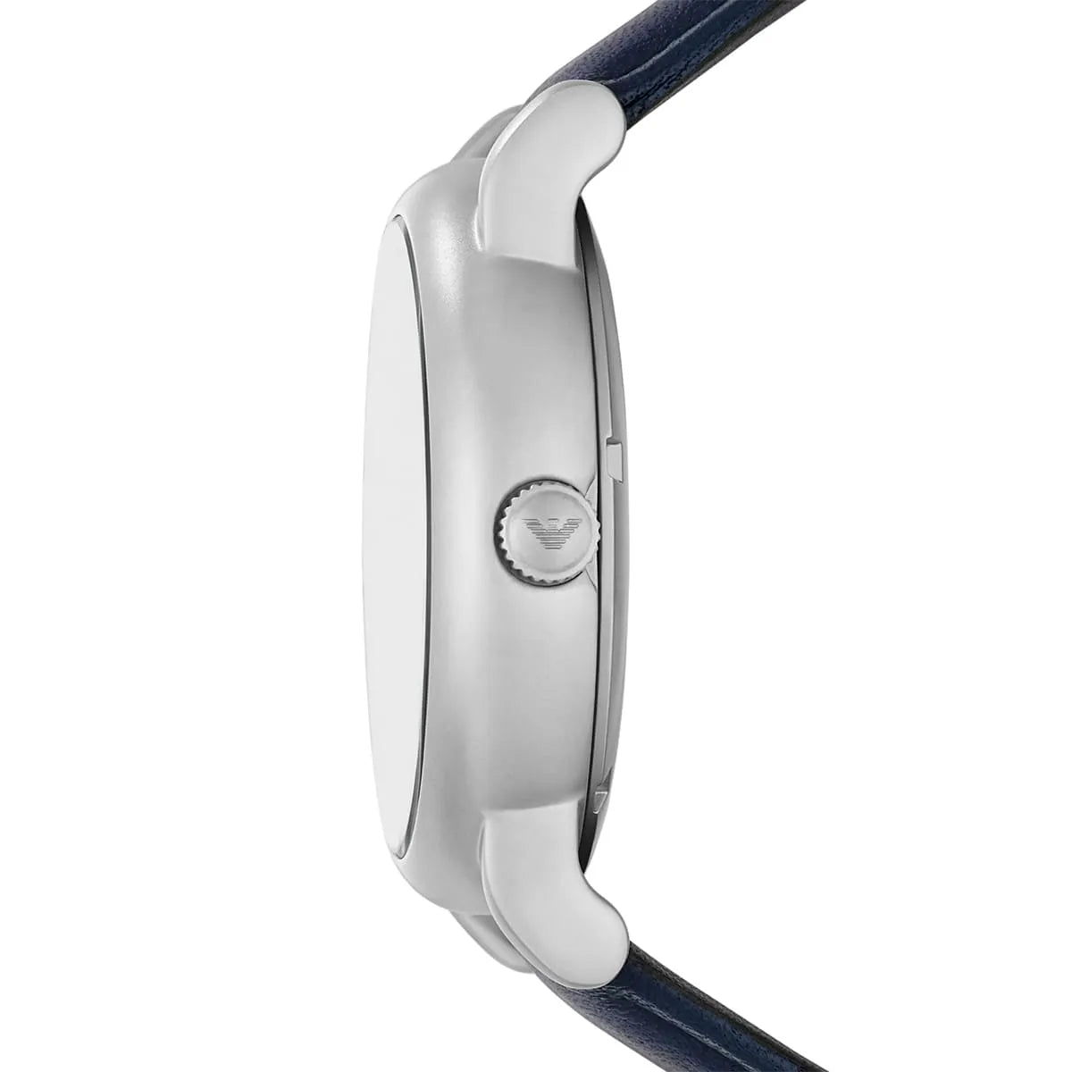 Emporio Armani Luigi AR60030 43mm Men's Automatic Watch – Blue Skeleton & Navy Blue Genuine Leather Strap