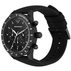 Emporio Armani Mario AR11453 43mm Men's Chronograph Watch – Black & Black Textile Strap
