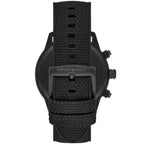 Emporio Armani Mario AR11453 43mm Men's Chronograph Watch – Black & Black Textile Strap