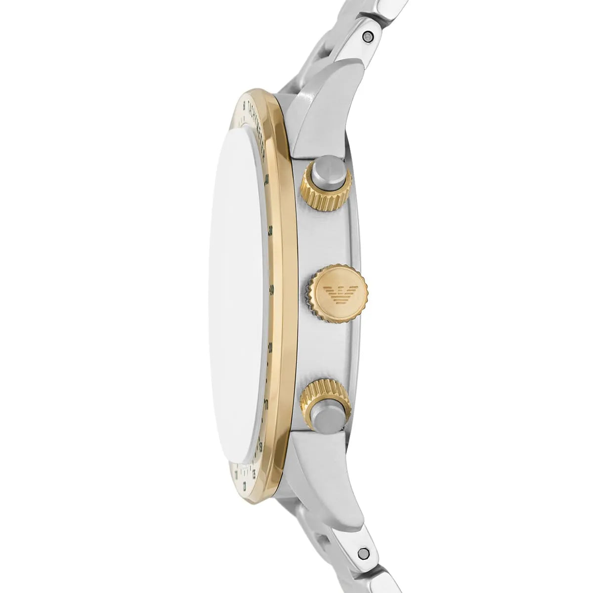 Emporio Armani Mario AR11454 43mm Men's Chronograph Watch – Green Sunray & Green Rubber Strap