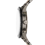 Emporio Armani Mario AR11471 43mm Men's Chronograph Watch – Silver & Gunmetal Stainless Steel Bracelet