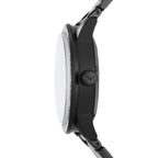 Emporio Armani Mario AR60054 43mm Men's Automatic Watch – Black Skeleton & Black Stainless Steel Bracelet
