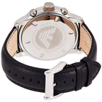 Emporio Armani Maximus AR0431 47mm Men's Chronograph Watch – Black & Black Genuine Leather Strap