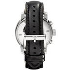 Emporio Armani Maximus AR0431 47mm Men's Chronograph Watch – Black & Black Genuine Leather Strap