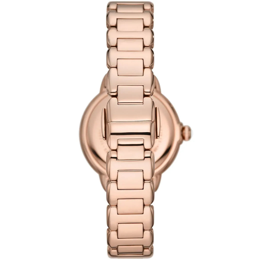 Emporio Armani Mia AR11523 32mm Women's Quartz Watch – Mother-of-Pearl & Rose Gold-Tone Stainless Steel Bracelet