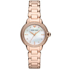 Emporio Armani Mia AR11523 32mm Women's Quartz Watch – Mother-of-Pearl & Rose Gold-Tone Stainless Steel Bracelet