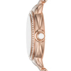 Emporio Armani Mia AR11523 32mm Women's Quartz Watch – Mother-of-Pearl & Rose Gold-Tone Stainless Steel Bracelet