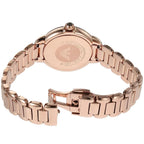 Emporio Armani Mia AR11570 32mm Women's Quartz Watch – Chocolate Crystal-Set Sunray & Rose Gold Stainless Steel Bracelet