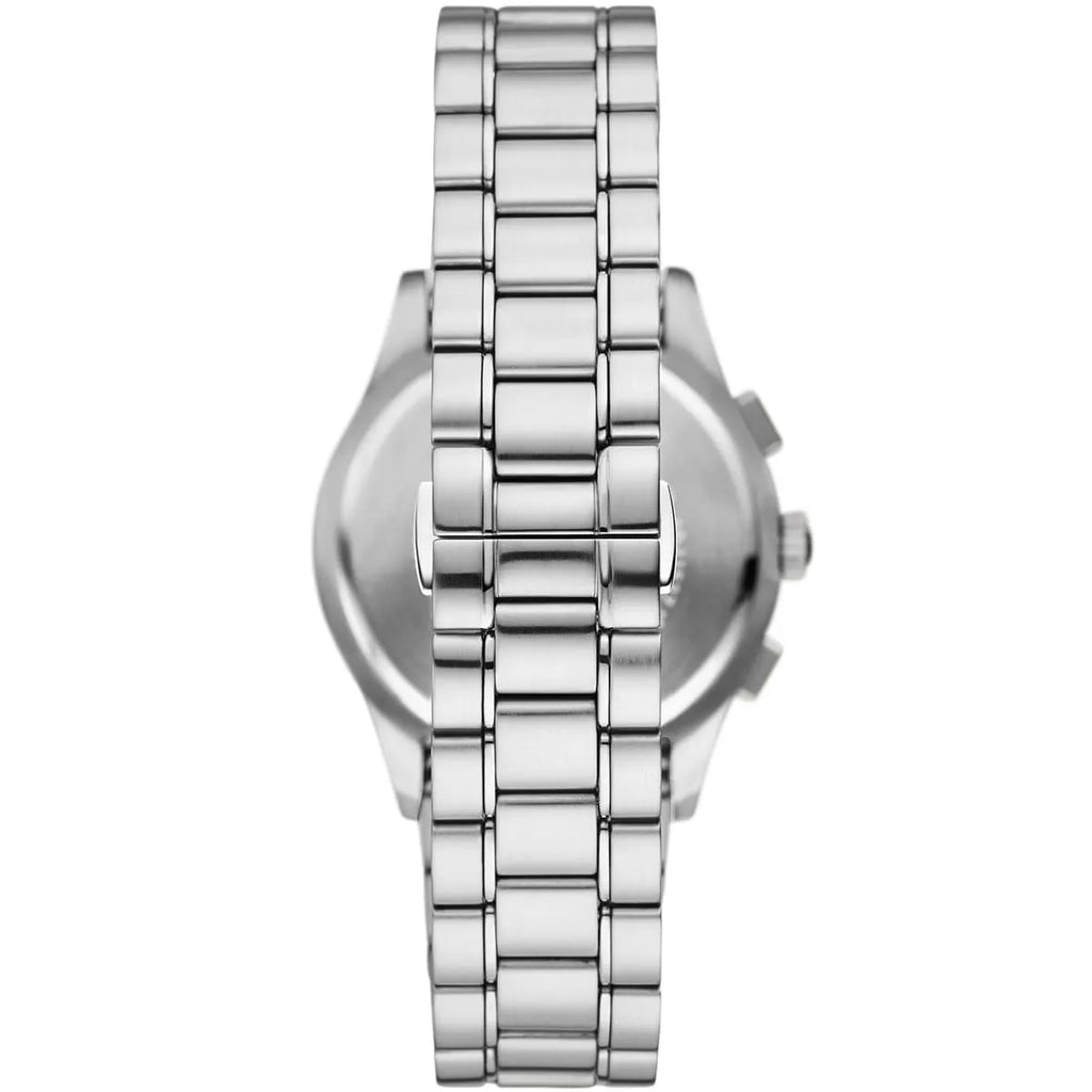 Emporio Armani Paolo AR11528 42mm Men's Chronograph Watch – Blue Sunray & Blue Stainless Steel Bracelet