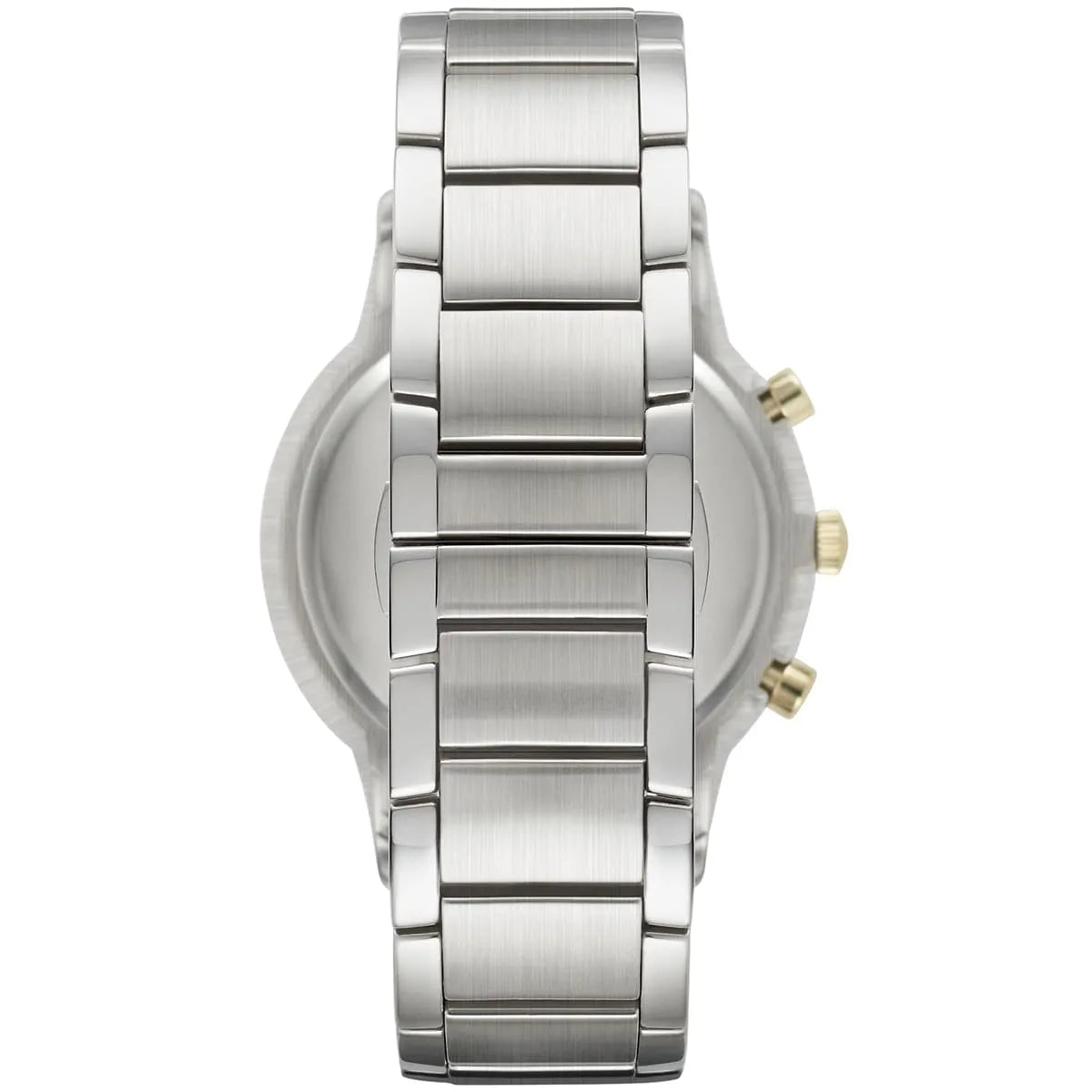 Emporio Armani Renato AR11047 43mm Men's Chronograph Watch – Grey Sunray & Silver Stainless Steel Bracelet