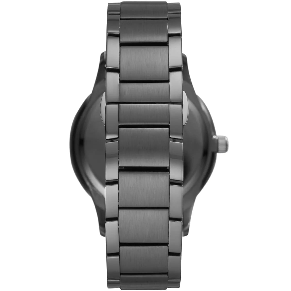 Emporio Armani Renato AR11183 43mm Men's Quartz Watch – Gunmetal Textured & Gunmetal Stainless Steel Bracelet