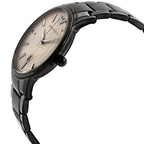 Emporio Armani Renato AR11183 43mm Men's Quartz Watch – Gunmetal Textured & Gunmetal Stainless Steel Bracelet