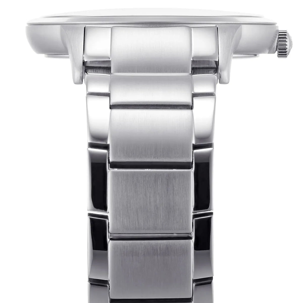 Emporio Armani Renato AR11189 43mm Men's Quartz Watch – Silver Sunray & Silver Stainless Steel Bracelet