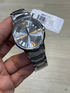 Emporio Armani Renato AR11189 43mm Men's Quartz Watch – Silver Sunray & Silver Stainless Steel Bracelet