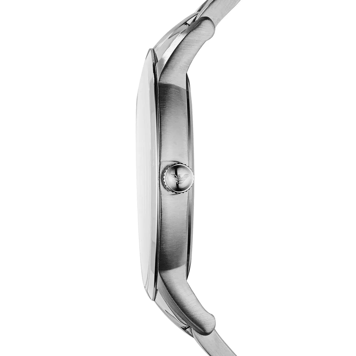 Emporio Armani Renato AR11189 43mm Men's Quartz Watch – Silver Sunray & Silver Stainless Steel Bracelet