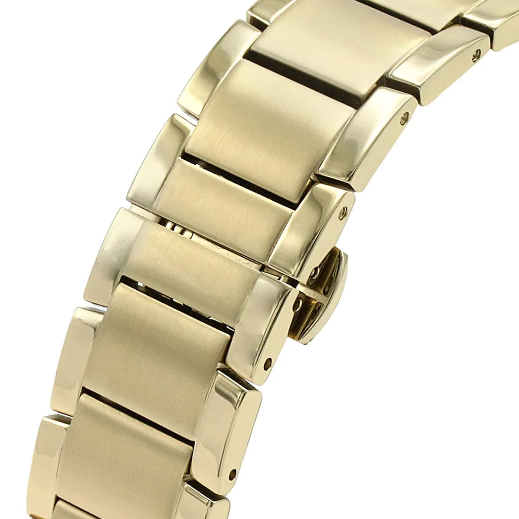 Emporio Armani Renato AR11332 43mm Men's Chronograph Watch – Off-White & Gold Stainless Steel Bracelet