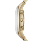 Emporio Armani Renato AR11332 43mm Men's Chronograph Watch – Off-White & Gold Stainless Steel Bracelet