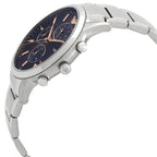 Emporio Armani Renato AR11458 43mm Men's Chronograph Watch – Royal Blue Textured & Royal Blue Stainless Steel Bracelet