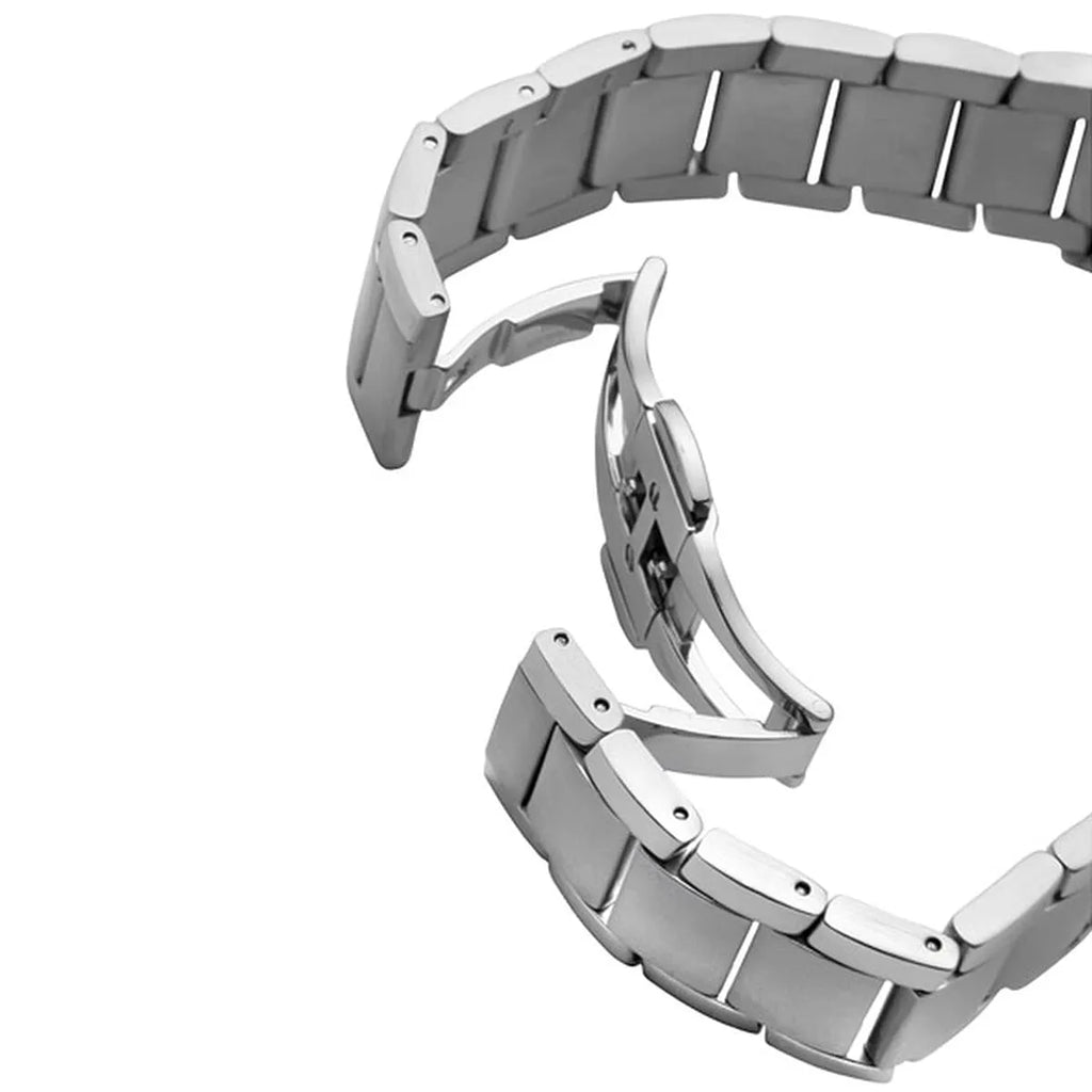 Emporio Armani Renato AR2431 43mm Men's Quartz Watch – Champagne Sunray & Silver Stainless Steel Bracelet